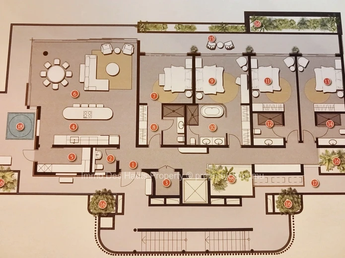 4 Bedroom Penthouse for sale Flic en Flac 