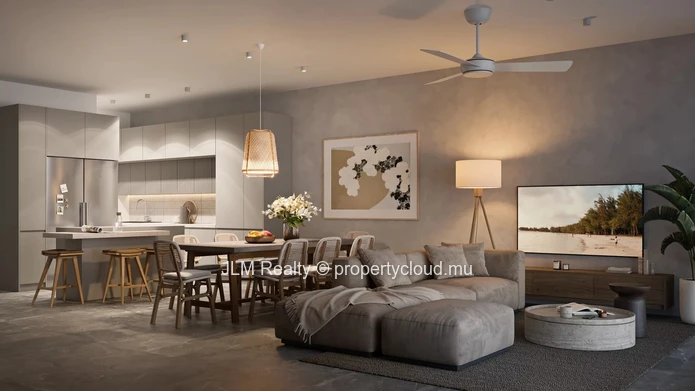 Modern One-Bedroom Apartment on the First Floor, 2 Minutes from Grand Baie Beach, Mauritius.