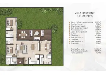 Villa de 3 Chambres