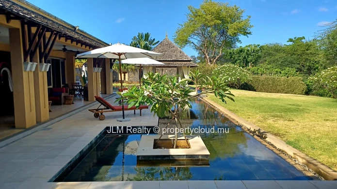 À louer : Villa de prestige 4 chambres avec piscine sur grand terrain, Tamarina, Île Maurice