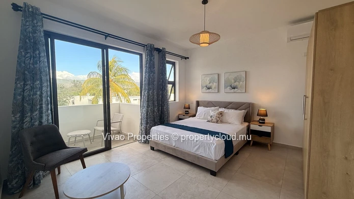 3-Bedroom Furnished Apartment for Rent in Tamarin with Pool