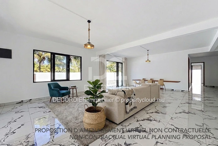 À VENDRE – Maison de plain-pied avec piscine et grand jardin