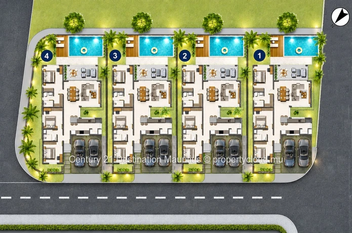 Villa Moderne de 3 Chambres dans Résidence Sécurisée – Belgravia Park, Mont Choisy