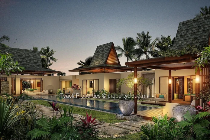 Villas luxueuses de style balinais de 4 chambres avec privilèges exclusifs de resort