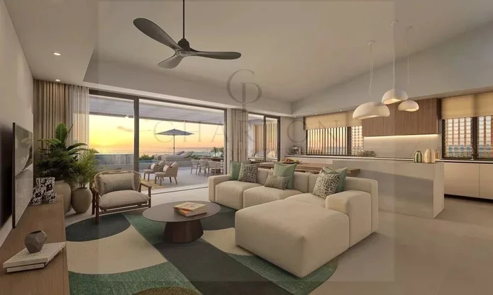 Exceptional 3-bedroom apartment with panoramic views of the lagoon and Le Morne