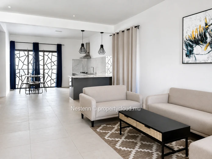 3-bedroom duplex near the beach in Flic-en-Flac