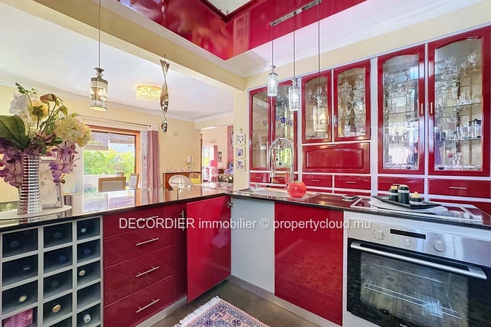 Grande maison individuelle avec piscine et jardin arborée