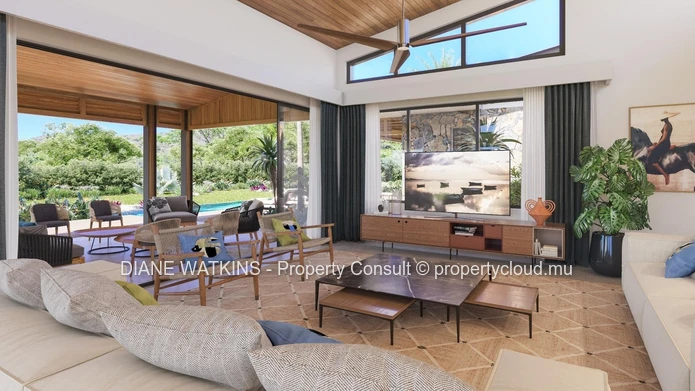 A Vendre - Villa Eco d'Exception dans un Domaine de Prestige à Tamarin