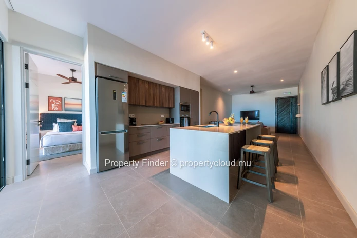 Beachfront 3-Bedroom Apartment with Beach & Mountain Views – West Coast Mauritius