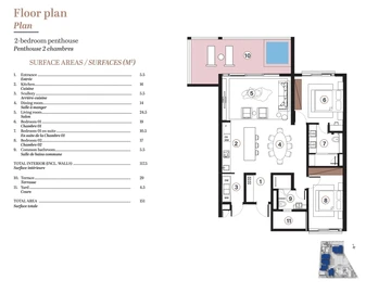 2 Bedroom Penthouse