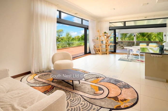 Magnifique Penthouse de 4 Chambres avec Vue Époustouflante sur le Lagon à Azuri Golf & Beachfront Village. 