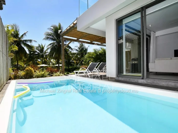 Duplex avec vue mer et piscine privée – Calodyne