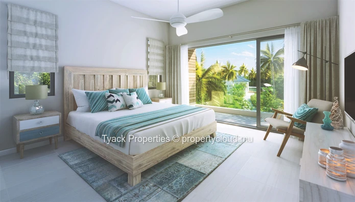 Tropical First-Floor Apartment with Garden View – Grand Baie