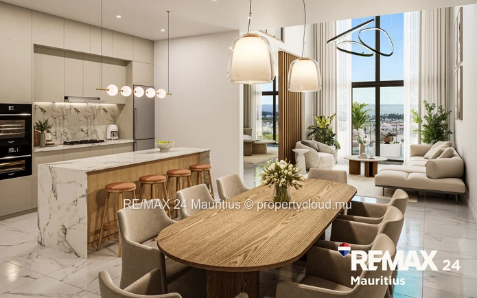 Penthouse 3 chambres à vendre sur plan – Résidence Cosy Garden, Flic-en-Flac