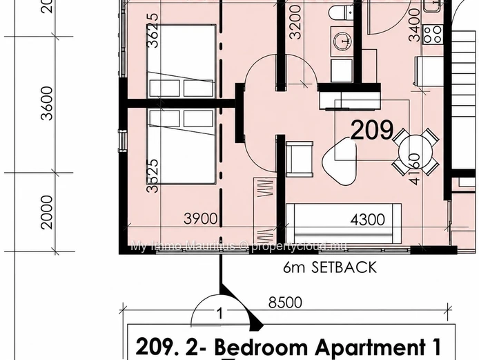 Helvetia Suites – New Two-Bedroom Apartment for Sale in Moka Smart City
