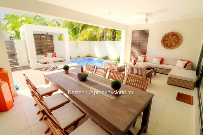 Maison jumelée moderne de 3 chambres avec accès à une belle plage