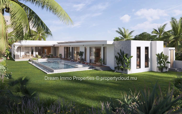 Unique villa 4 chambres avec accès plage & services hôteliers à Trou aux Biches – Ile Maurice