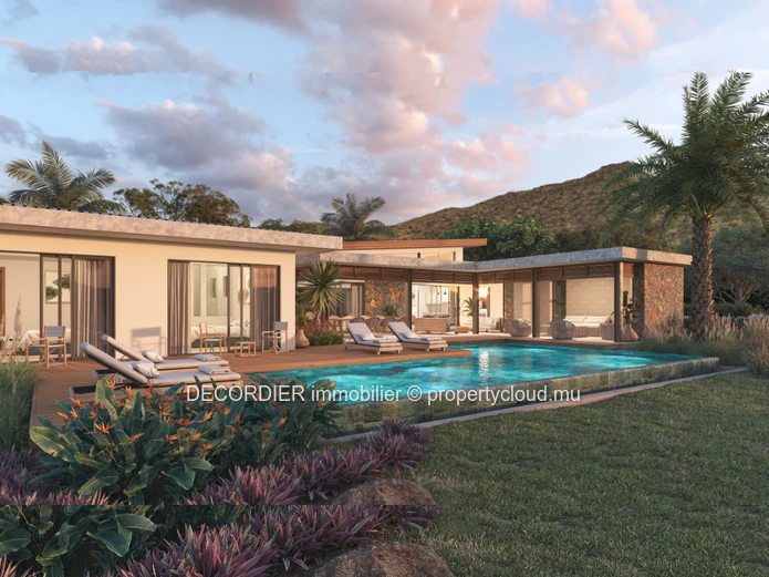 Contemporary and refined villa, located in a residence accessible to foreigners