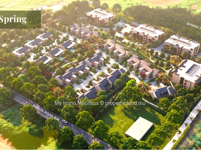 3-Bedroom Townhouse for Sale in Beau Champ – Smart City Mauritius