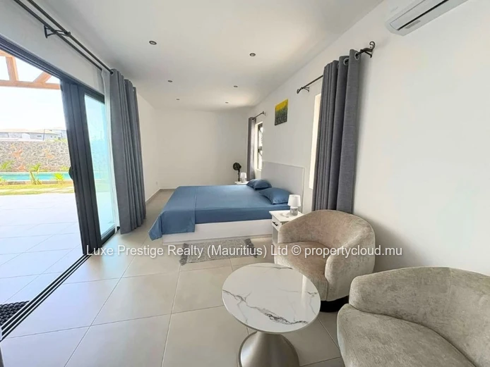Brand-New Solar-Powered 3-Bedroom Ensuite House with Private Pool for Rent in Grand Baie | Rs 120,000 per Month