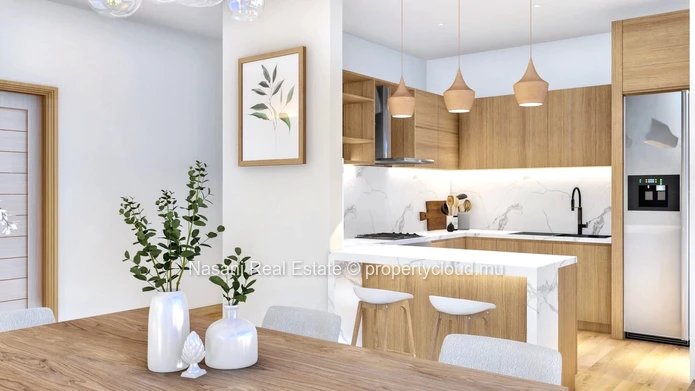 3 bedroom, semi furnished apartment situated right in the centre of Quatre Bornes