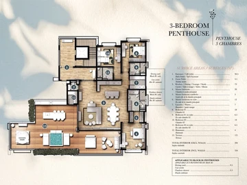 Appartement de 3 Chambres