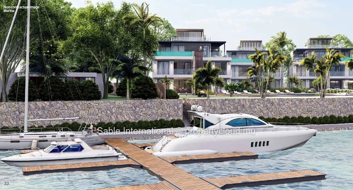 Luxurious Apartment with Stunning Sea Views and Communal Pool in Grand Baie 