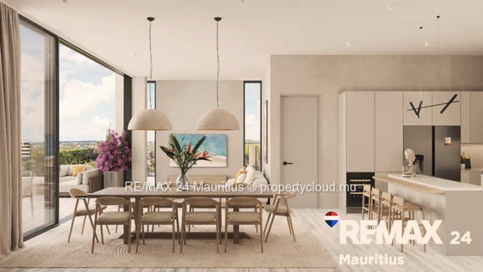 3 Bedroom Penthouse Above Le Boulevard de Mont Choisy