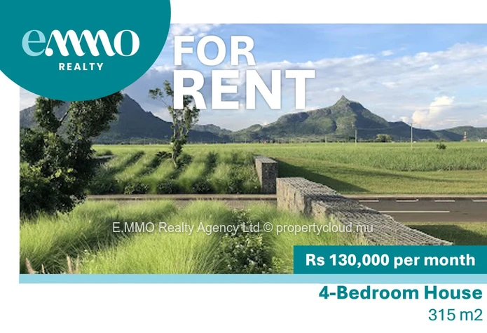 Fully Furnished 4-Bedroom House for Rent in Courchamps, Moka – Rs 130,000 per month