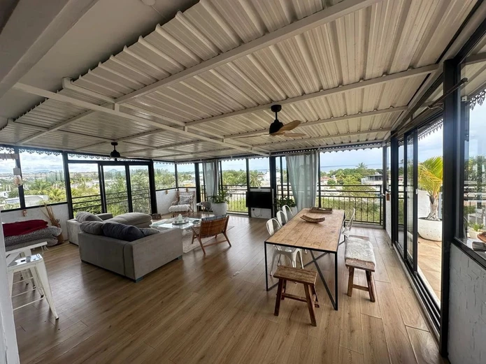 For Rent: Furnished 3-Bedroom Penthouse with Rooftop, Albion, Mauritius