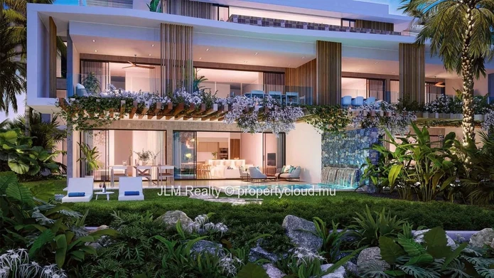 À vendre – Appartement de luxe en rez-de-chaussée avec piscine privée, au sein d’une résidence pied dans l’eau à Bala...