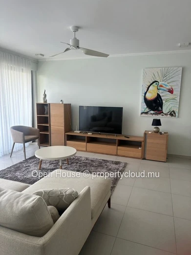 PDS apartment for sale in Tamarin, Grand Baie. Living area 125m², 2 bedrooms, communal swimming pool. Sea access, clo...