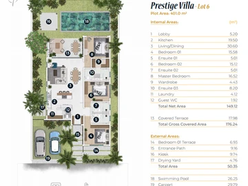 Villa de 3 Chambres