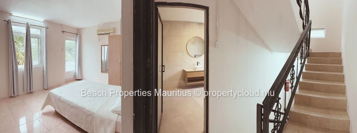 2 bedroom duplex 1 bathroom and guest toilet, communal pool.