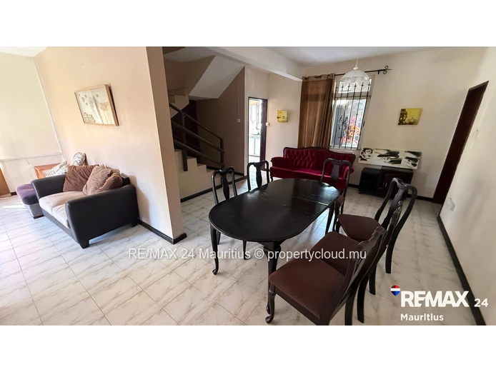 Spacious, fully furnished 3-bedroom home in Pailles with a garage, parking, and a balcony-move-in re