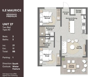 Appartement de 2 Chambres