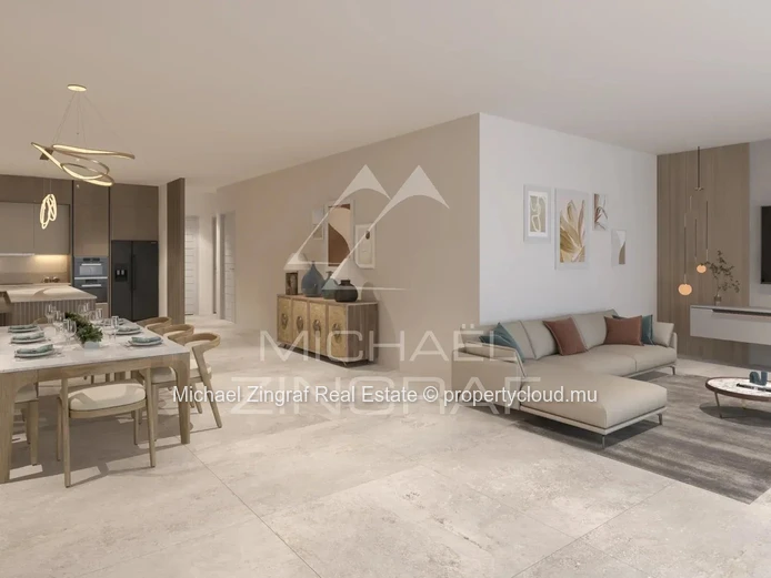 Appartement 3 chambres avec jardin et piscine privée – Tamarin