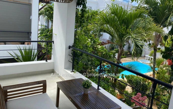 Appartement de 3 chambres dans une petite résidence avec une piscine commune -prox plage de Trou aux Biches