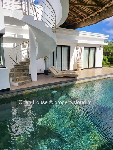 Villa meublée 3 chambres avec piscine à louer à Pointe aux Piments