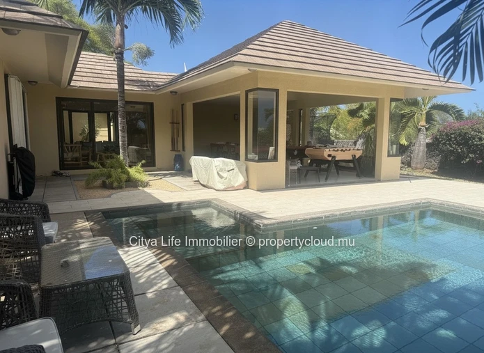 Semi-furnished 4-Bedroom House for Rent in Tamarin with Private Pool