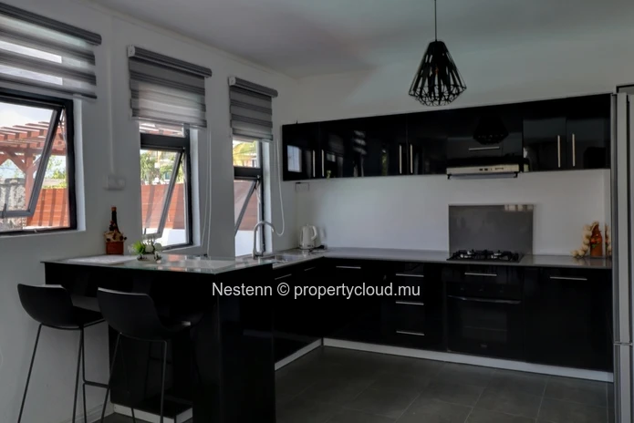 2-bedroom duplex with private pool close to bus stops.