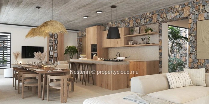 Le délicieux luxe minimaliste de cette superbe villa offrant une vue mer