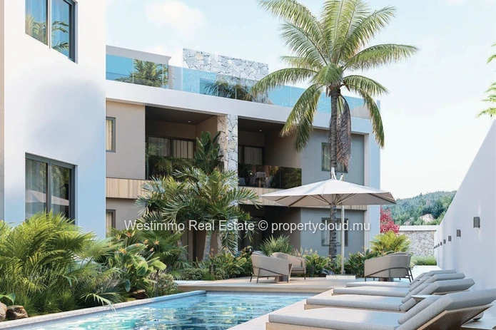 Appartement 1er étage avec vue mer et piscine commune