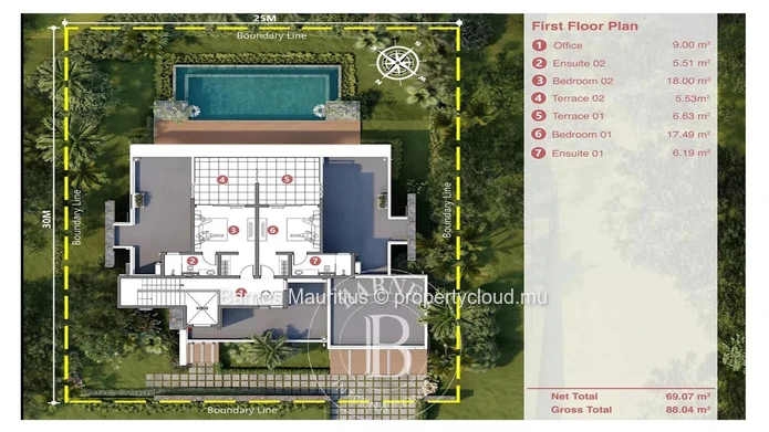 BEL OMBRE – Villa contemporaine neuve avec vue mer et golf – 4 chambres
