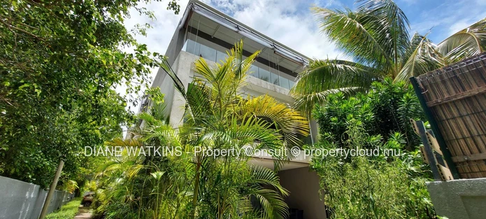 Modern apartment with beach access for rent in Pointe d'Esny