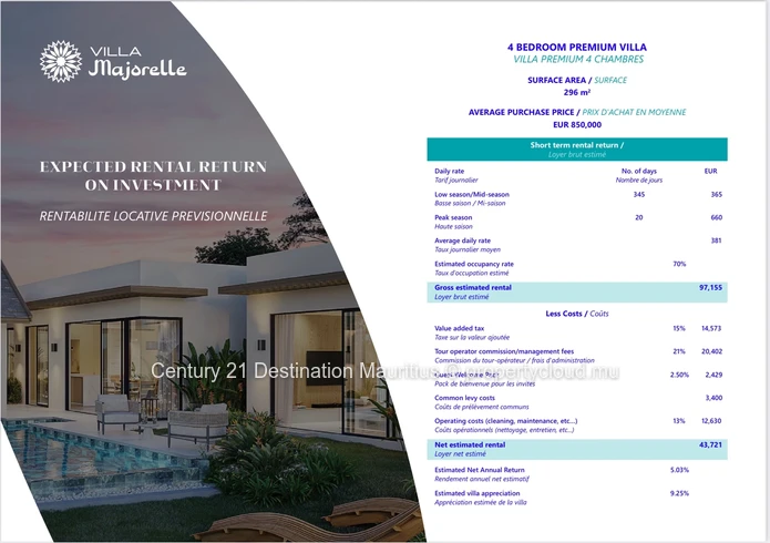4 Bedroom Villa | Private Pool | Pereybere Grand Baie | Accessible To Foreigners Pds