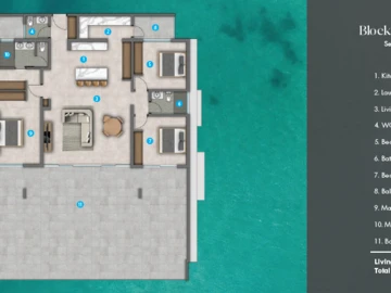 Penthouse de 3 Chambres