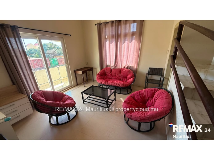 Spacious, fully furnished 3-bedroom home in Pailles with a garage, parking, and a balcony-move-in re