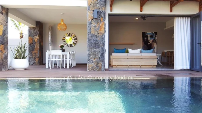 Mont Choisy- Villa de 3 chambres avec piscine privée