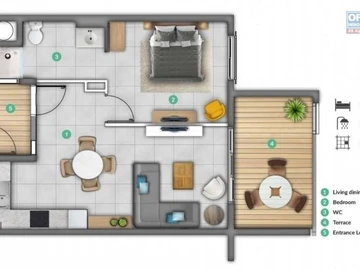 Appartement de 4 Chambres